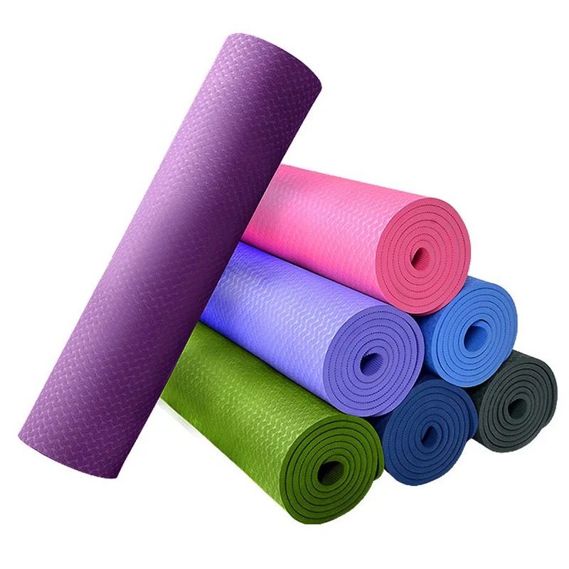 6mm TPE Yoga Mats Fitness Pad High Density Anti Tear Eco Friendly