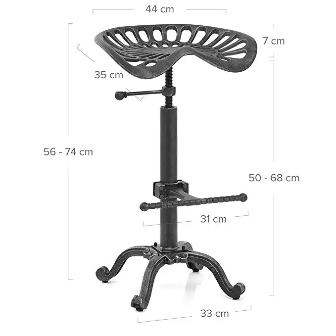 Adjustable Vintage Bar Stool Silver Industrial Farmhouse Tractor Seat Adjustable Bar Stool Industrial Bar Chair Seat Adjustable Vintage Bar Stool Silver Industrial Farmhouse Tractor Seat Adjustable Bar Stool Industrial Bar Chair Seat
