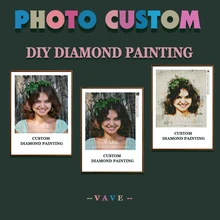 VAVE фото на заказ алмазная живопись вышивка крестиком полная квадратная картина из страз DIY Алмазная мозаика Алмазная вышивка распродажа