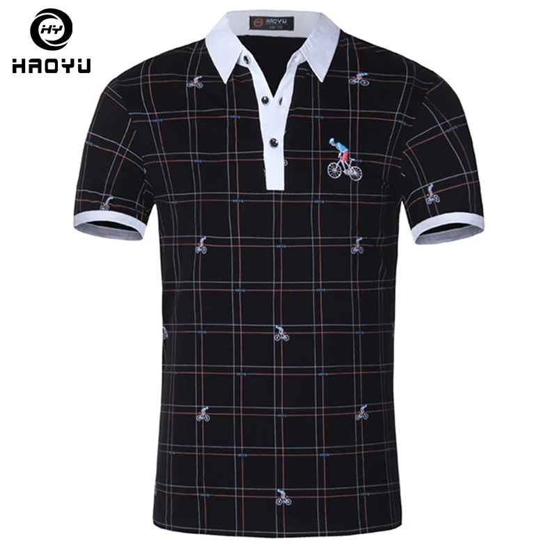 

Men's Polo Shirt Famous Brand Cotton Short Sleeve Fashion Character Soild Anti-Wrinkle Regular Polo Homme Brand Clothing