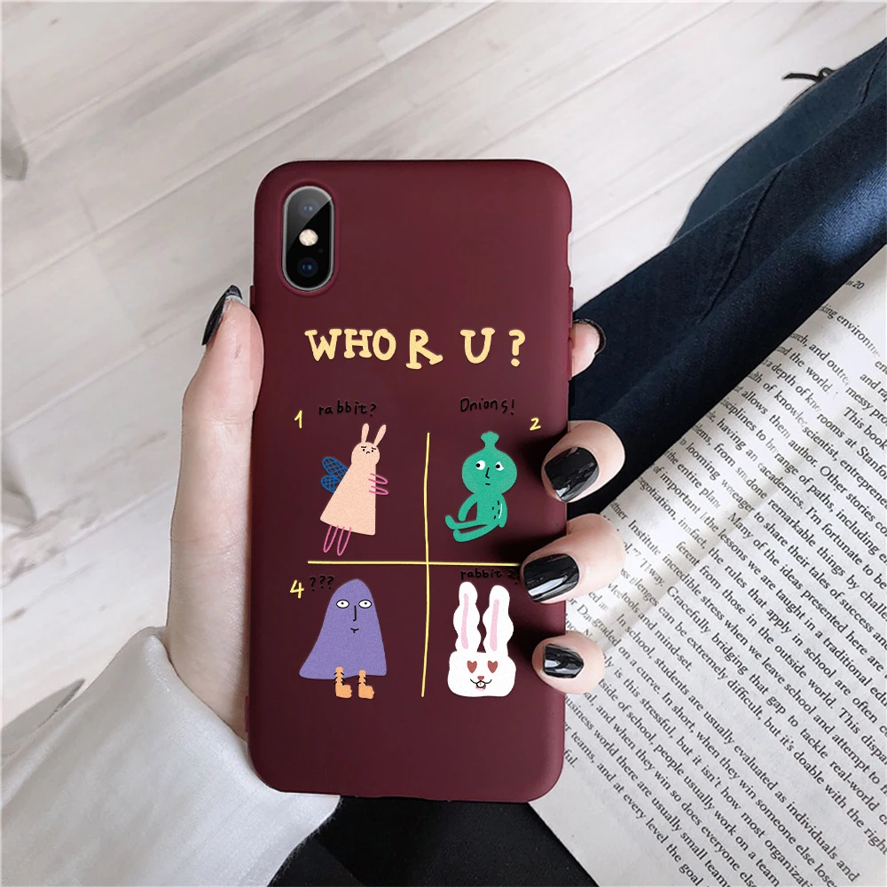 Чехол для iPhone 6 6s 7 8 Plus XS Max с изображением кошек мягкий чехол из ТПУ XR X 10 5 S SE винно