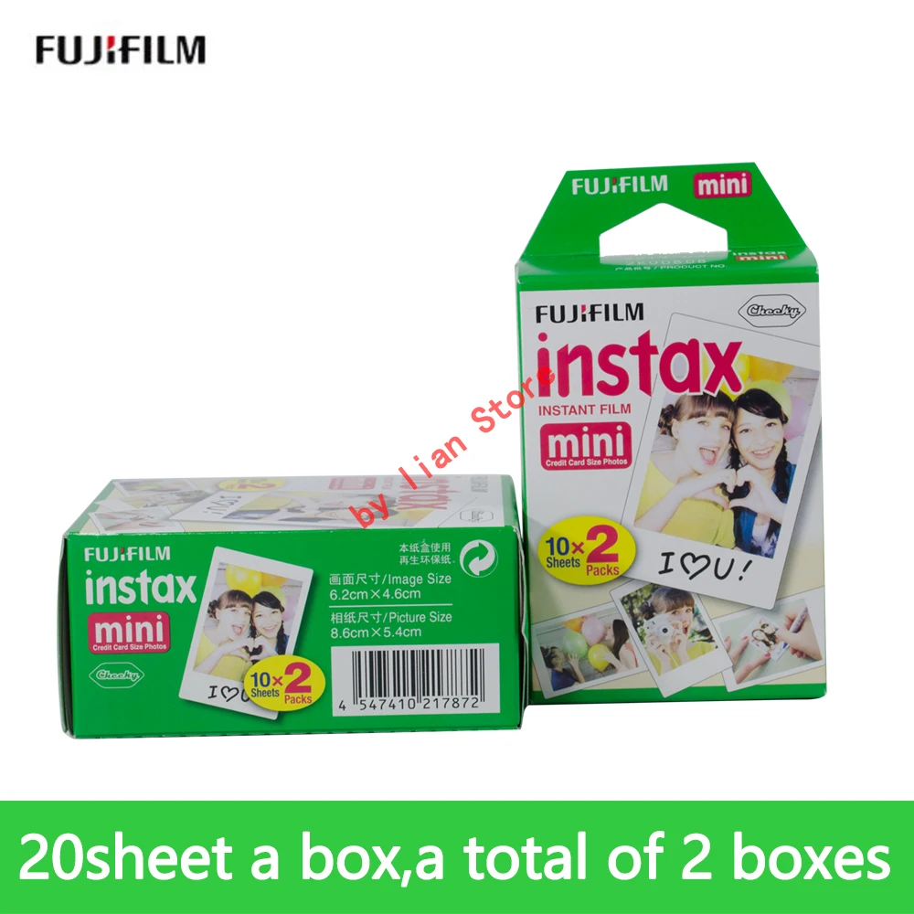 

new 20/a box fujifilm film 40 sheet white Edge 3 Inch for Instant Camera 7S 9 25 50s 70 90 sp-1 sp-2 Photo paper