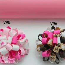 120 шт. 2.5 ''сердце Valantine день волосы луки Мода девушка бутик волосы луки