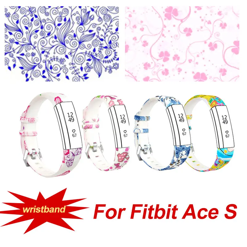 

Replacement Wrist Band Decorative Pattern Parts Premium Strap Personalize Soft Watch Band Kit Sport Band for Fitbit Ace