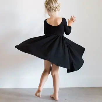 

Children's Clothing 2020 Autumn Korean New Girl Dresses Cotton Kids Princess Dance Ballet Dresses for Girls 1,2,3,4,5,6 year old