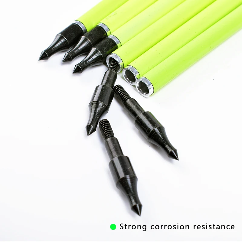 Hunting-Shooting-12PCS-Yellow-Carbon-Arrow-Replaceable-Arrow-30-Inches-Yellow-Black-Feather-For-Recurve-composite (3)