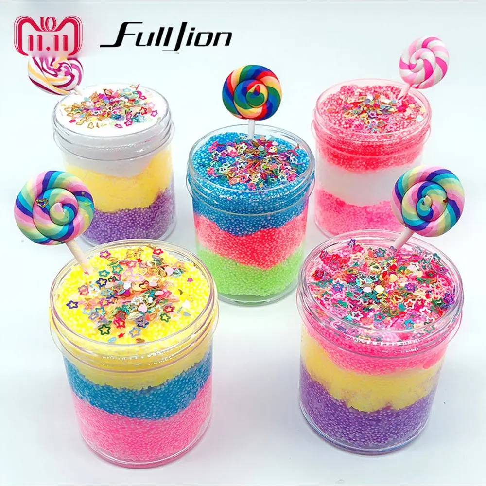 Fulljion Fun Modeling Clay Box Lollipops Slime Toys Fluffy Fimo Lizun Super Light Plasticine Funny DIY Educational | Игрушки и хобби