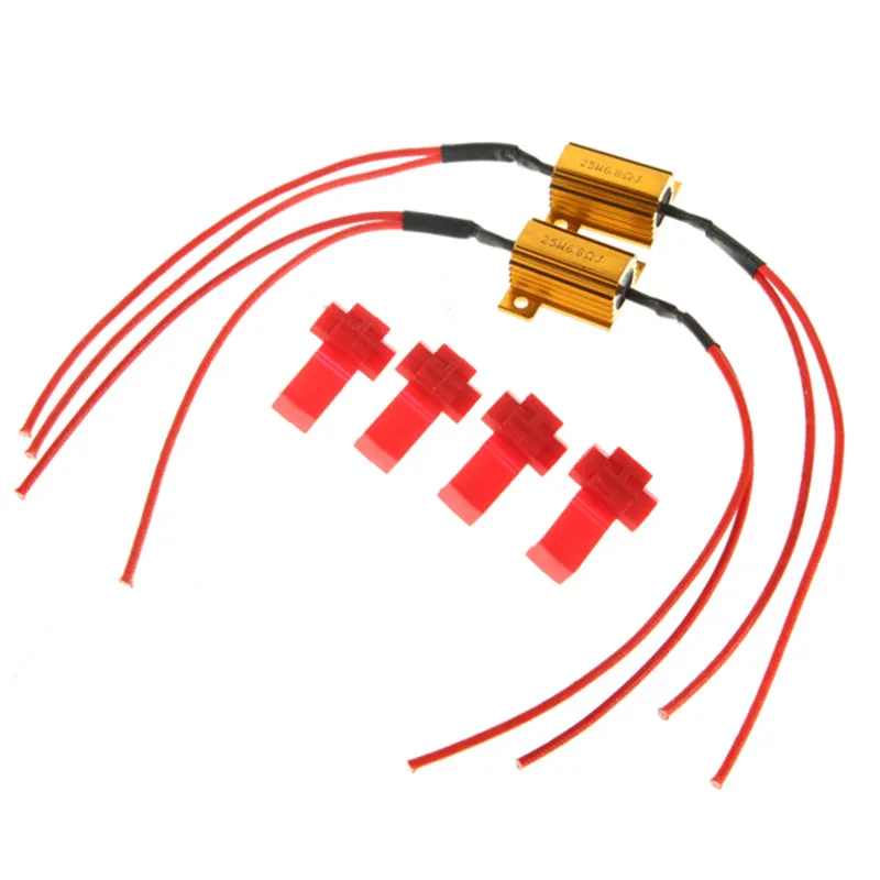 1 пара 25 Вт светодиодный резистор нагрузки 2 шт. флеш-РЕЗИСТОРЫ НАГРУЗКИ светодиодный указатель поворота Противотуманные контроллеры 1,1x0,6x0,6 дюйма