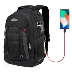 Швейцарский бизнес mochila sac dos 17 бизнес путешествия мужской рюкзак для ноутбука backpacking ноутбук рюкзак и сумка Dos рюкзак