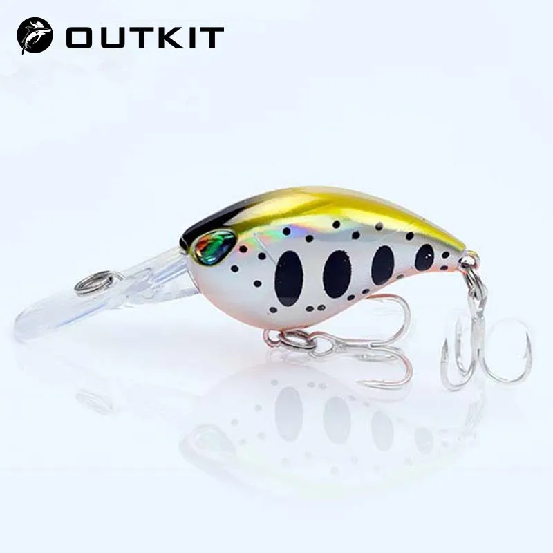 

1PCS Crankbait 60mm 5g 1.5-2.5M Hard Fishing Lures Floating Wobblers Crank Hard Bait Minnow Hooks Sea Carp Fishing