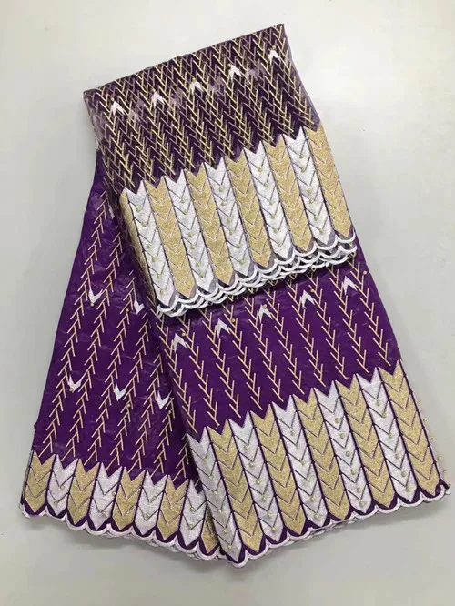 2017 new High quality African Bazin embroidery lace fabrics 5 yards 2 yards matcehd French lace
