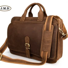 Мужская модная классическая деловая сумка из натуральной кожи, портфель, многофункциональная Мужская Дизайнерская Сумка через плечо 6020B