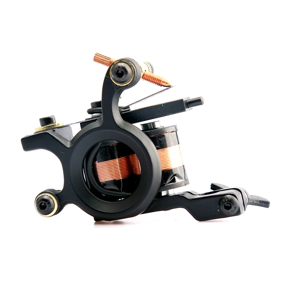 

High Quality Coil Tattoo Machine 10 Warp Coil Light Weight Tattoo Guns For Shader&Liner Free Shipping 1 pcs/lot