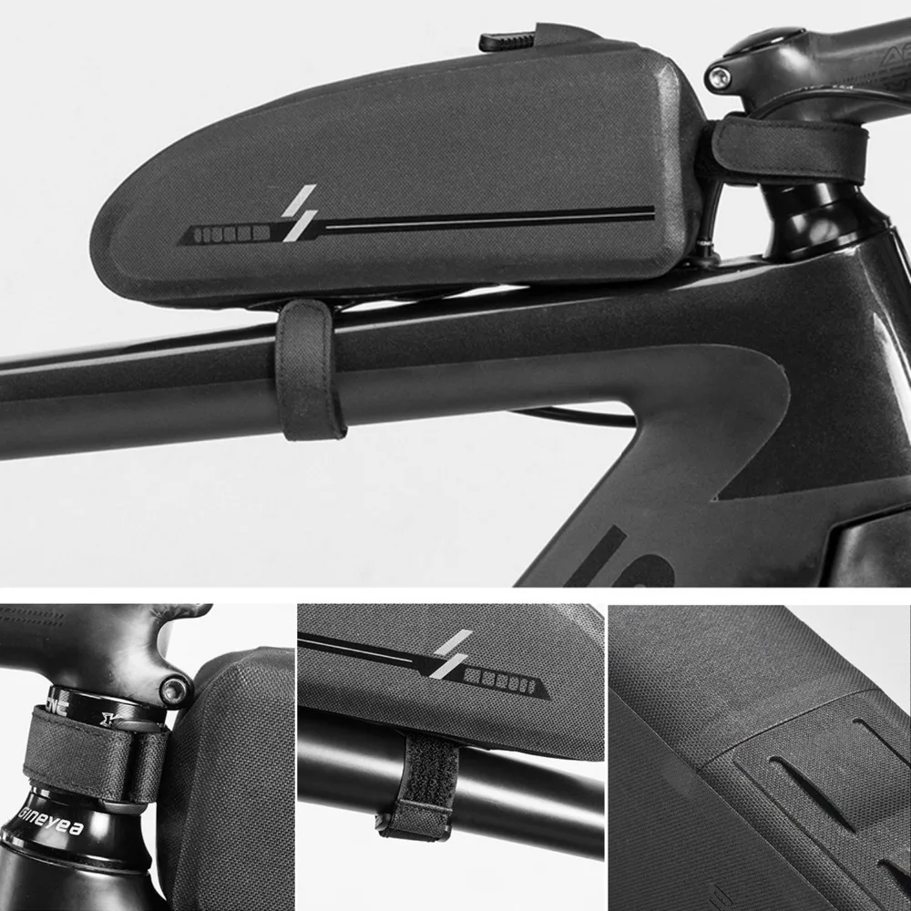 Discount Tourbon MTB Bicycle Cycling Bike Top Front Tube Bag Waterproof Frame Bag Big Capacity Pannier Case Bike Accessories 6