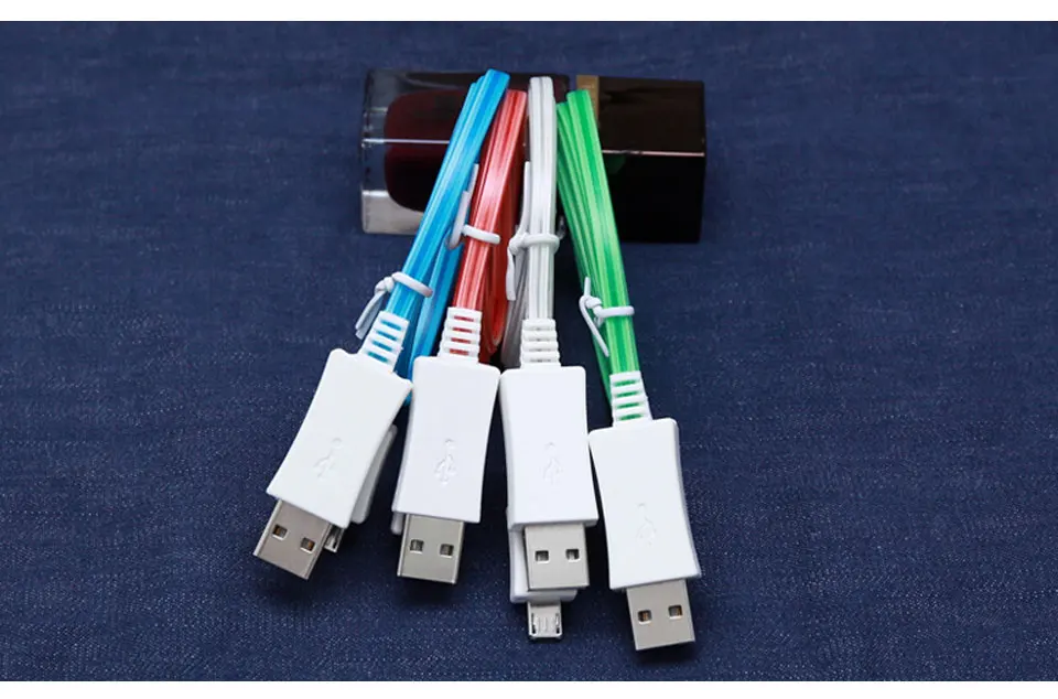 LED Light Luminous Phone Charger Charging Data Transfer 1M Shining Colorful data Line USB Charging Cable For Android Phone (7)