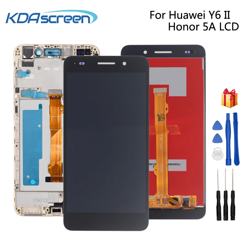 

For Huawei Honor 5A Y6II LCD Display Panel Touch Screen Digitizer 5.5'' Full Assembly Y6 II 2 CAM-L21 LYO-L01 Screen With Frame