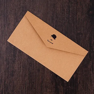 12 шт./лот B2 ретро цвет золотой фольги западный стиль бумажный конверт бизнес приглашение письмо на 5th конверт DL - Цвет: 17