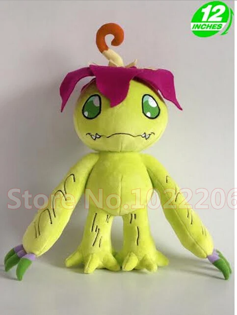 Бесплатная доставка Digimon приключения Palmon плюшевые игрушки куклы рис 12 дюйм(ов)