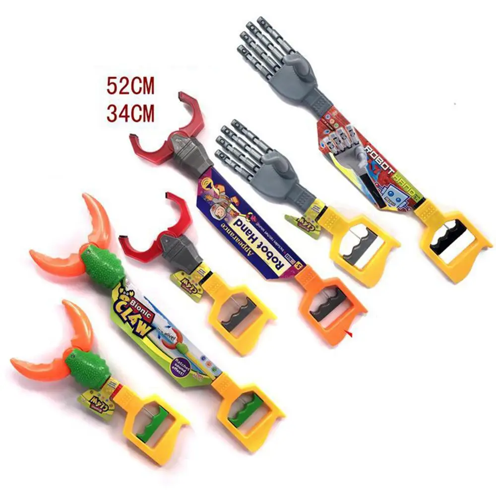 Creative Crab Robot Claw Hand Grabber Kids Entainment Toy Party Favors Gift Hand Wrist Strengthen DIY Robot Grab Toy Kid Action