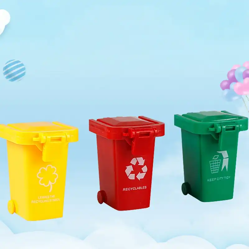 mini garbage bin toy