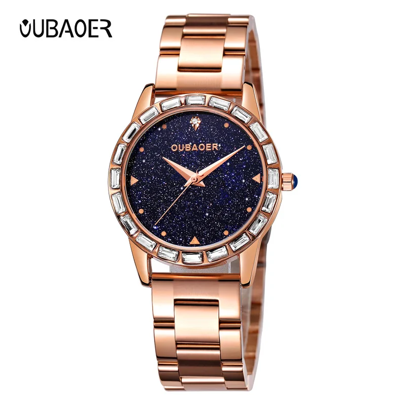 

ladies watches quartz rose gold stainless steel sapphire crystal luxury diamond woman wristwatches waterproof Citizen movement