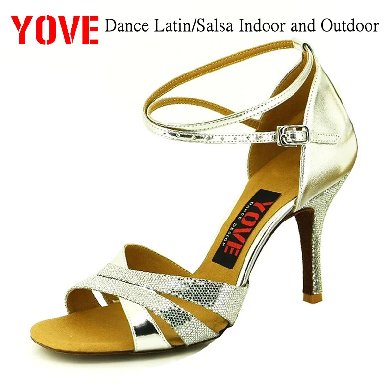 

YOVE Style w121-63 Dance shoes Bachata/Salsa Indoor and Outdoor Women's Dance Shoes