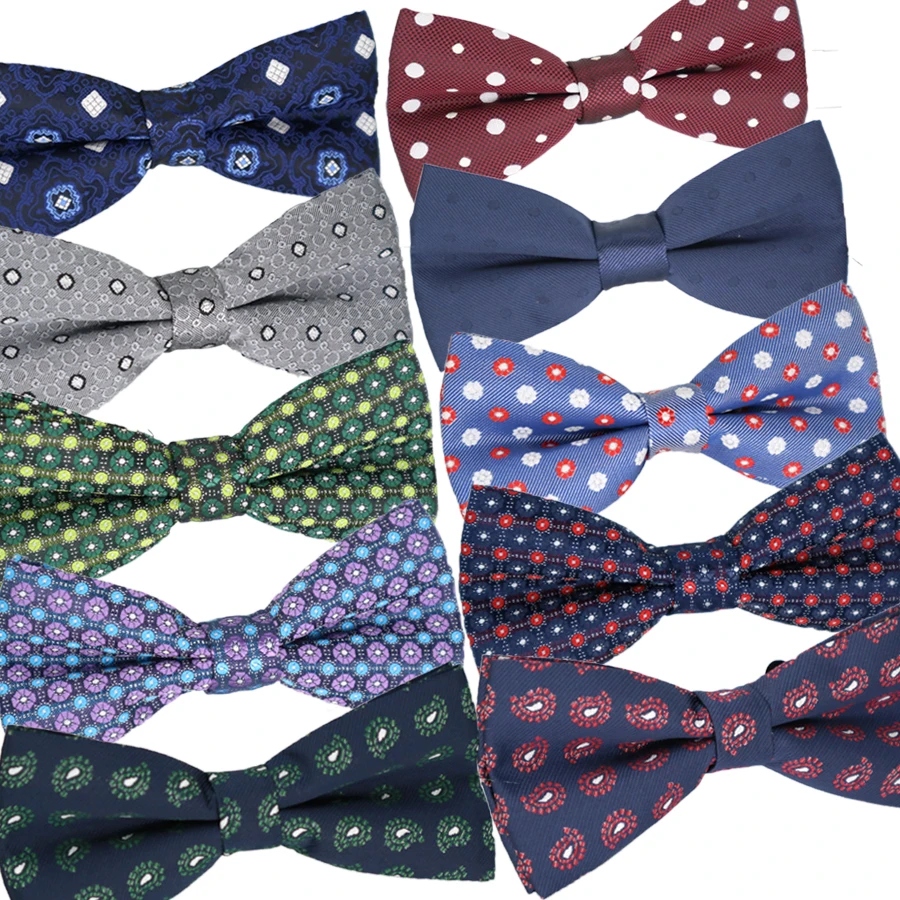 

Men Bowtie Fashion Butterfly Gravata Party Wedding Bow Tie for Boys Girls Candy Color Dot Floral Pattern Accessories Necktie