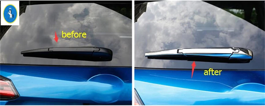 

Yimaautotrims Accessories Rear Windshield Window Windscreen Rain Wiper Protection Cover Trim For TOYOTA RAV4 RAV 4 2014 - 2018