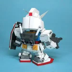 SD RX-78 Ka(5 страниц издание) бумажная модель/бумажная кукла