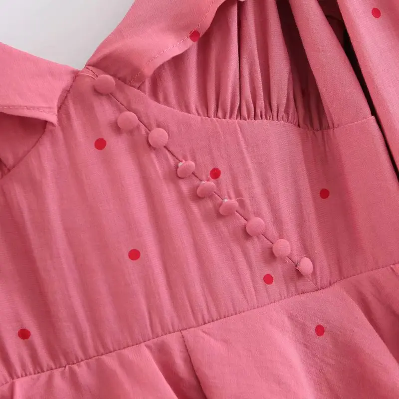 Вдохновленное ROSIE гофрированное HI LO бохо платье розовое Асимметричное Платье женское с вырезами на рукавах женские летние осенние платья Vestidos