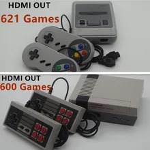 5 шт. выход HDMI Ретро Классический Ручные игры ТВ игровой консоли детства встроенный 600/621 игр мини консоль HD
