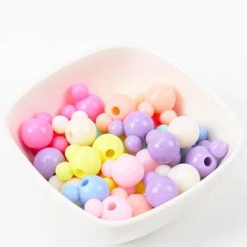 

New Hot Sale Spring Color Mixed Acrylic Mouse Spacer Loose beads Handmade Jewlery Accessory 15mm 20pcs KL160