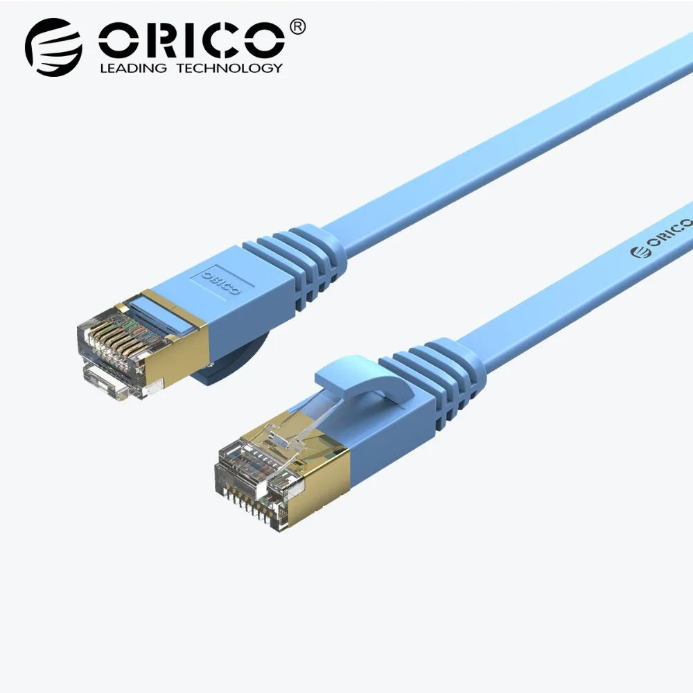 Prix ORICO Cat7 Ethernet Câble RJ45 Chat 7 Plat Réseau Lan Câble RJ45 Patch Cordon 1 m 5 m 10 m 20 m pour PC Routeur Ordinateur Portable Câble Ethernet