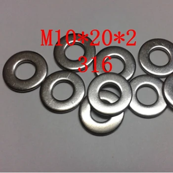 

M10*20*2 316 50pcs good price stainless steel high quality flat washer
