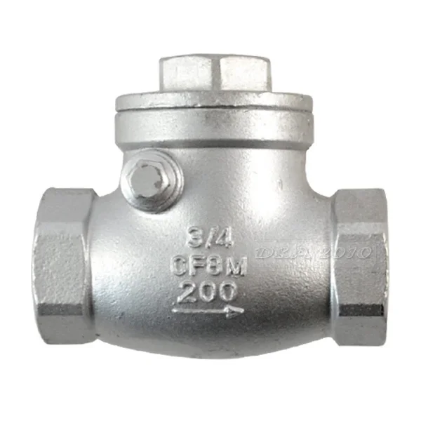 Поворотный обратный клапан 3/4 дюйма WOG 200 PSI PN16 нержавеющая сталь SS316 CF8M NEWGood Quality |