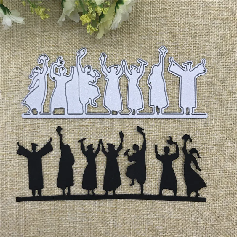 Happy Graduates Metal Cutting Dies Stencils For Card Making Decorative Embossing Suit Paper Cards Stamp DIY