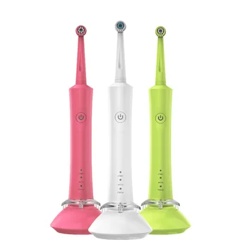 

Rechargeable Rotary Smart Automatic Ultrasonic Toothbrush Electric Toothbrush Soft Waterproof Toothbrushes with 2pcs Brush Heads