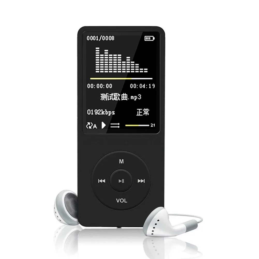 

Mosunx 8GB 70 Hours Playback MP3 Lossless Sound Music Player FM Recorder TF Card High Sound Quality Mini Clip MP3 Player
