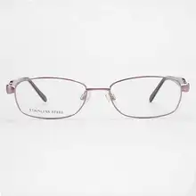 YOUTOP Женская Близорукость анти-синий луч нержавеющая сталь очки женские ободковая металлическая оправа классические очки рамки N7722