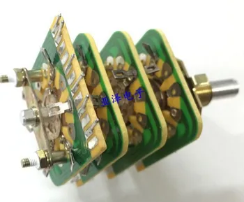 

[VK] Japan 9 gear band toggle rotary switch round shaft 20MM to turn 4 layer