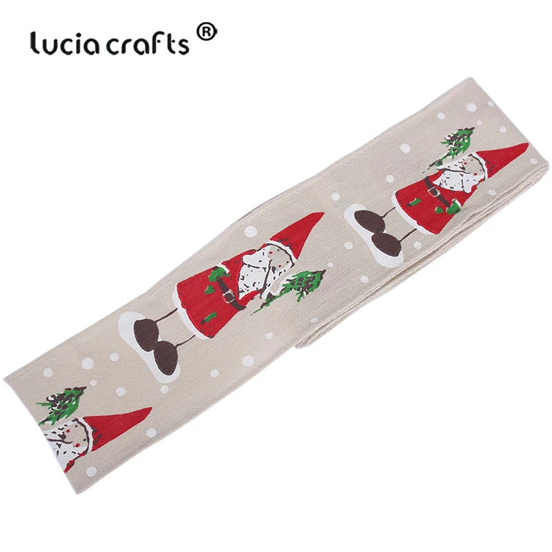 2 ярдов/партия 40 мм рождественские жаккардовые атласные ленты с краем Снеговик лента для рождественской елки DIY материалы ручной работы P0614