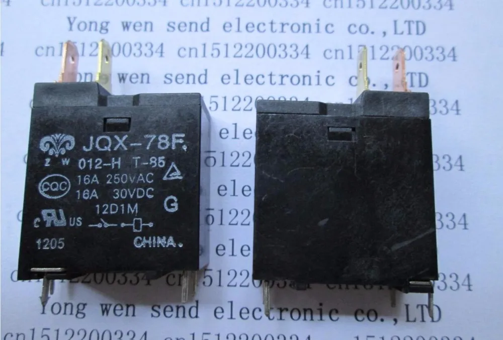 Новая Микроволновая печь реле 12V JQX-78F-012-H JQX-78F 012-H JQX78F 012H JQX78F012H 12VDC DC12V 12V 16A 250VAC DIP4