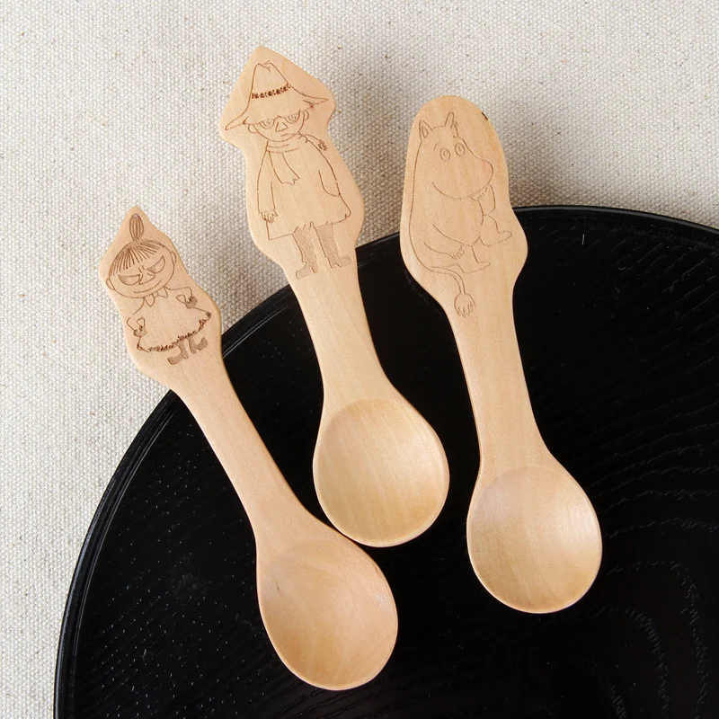

Free shipping Muumintroll Muumi Little My Wooden Spoon Folk Set