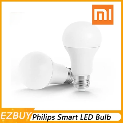 

Xiaomi Philips Smart White LED E27 Bulb Mi Light APP WiFi Remote Group Control 3000k-5700k 6.5W 450lm 220-240V 50/60Hz