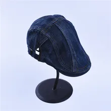 Джинсы хлопковые береты кепки для мужчин мужские повседневные Остроконечные шапки мужские и женские высококачественные повседневные Унисекс Джинсовый берет шапки
