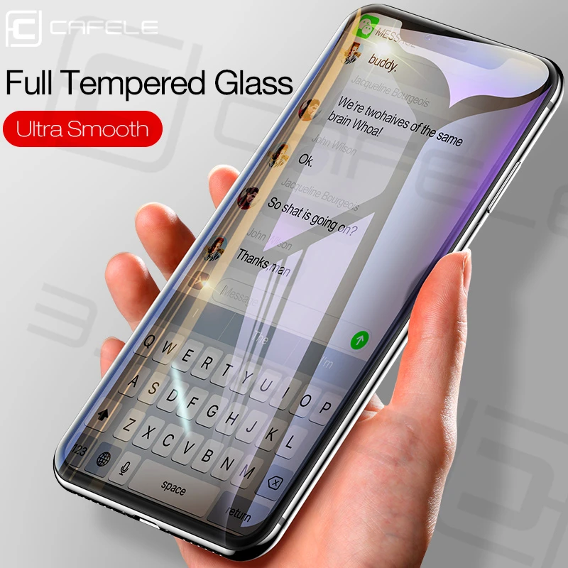  Cafele Vollständige Abdeckung Screen Protector für iPhone XR XS MAX 8 7 6 plus Klar Gehärtetem Glas
