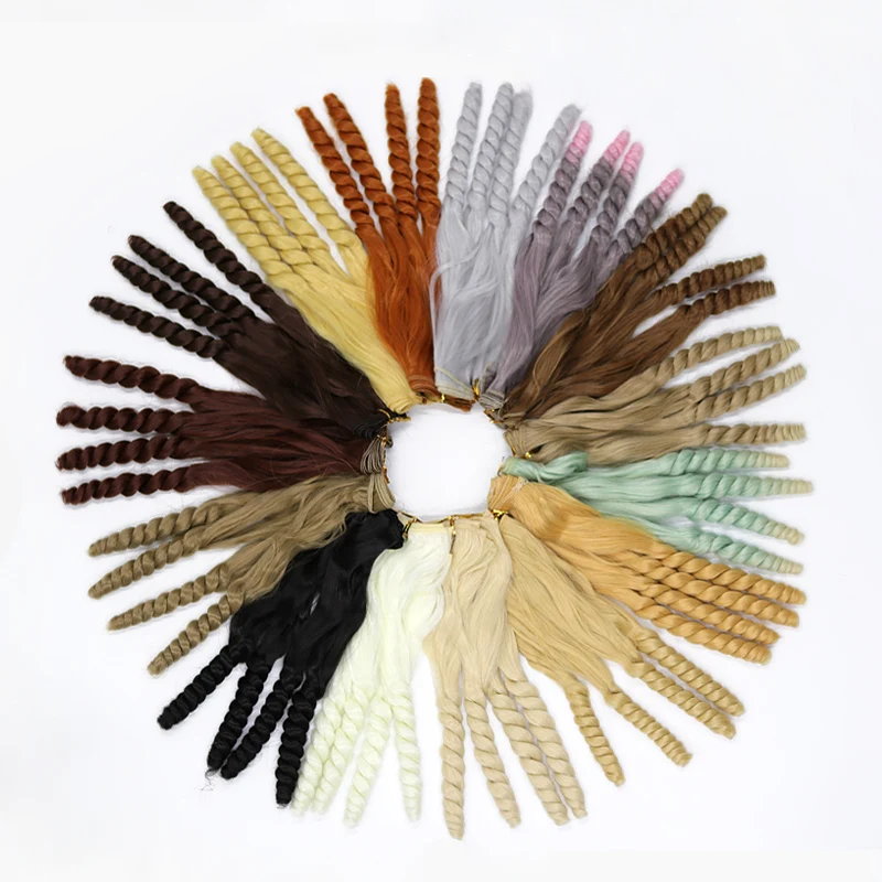 

Msiredoll bjd wig Accessories 1piece 20*100CM doll hair for 1/3 1/4 1/6 1/12 Curly doll hair bjd wig diy Free shipping