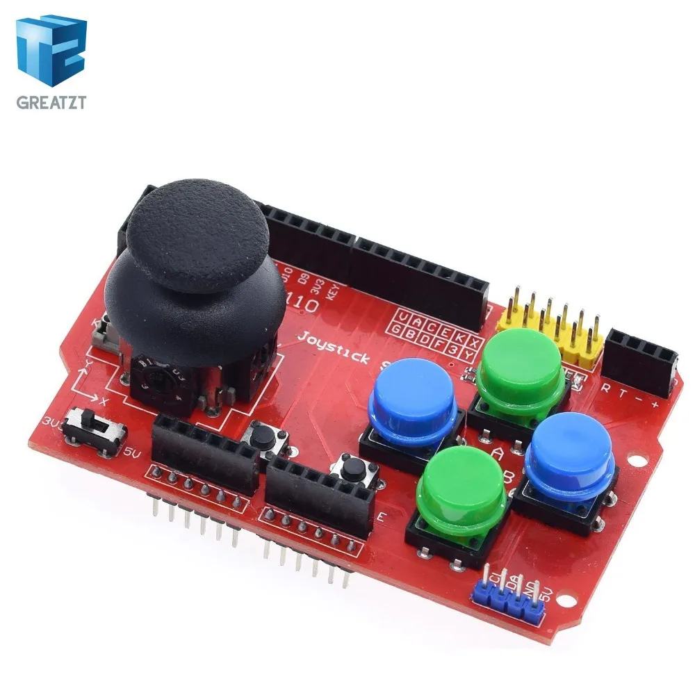 YUYANG щит джойстика для Arduino Плата расширения аналоговая клавиатура и функция мыши