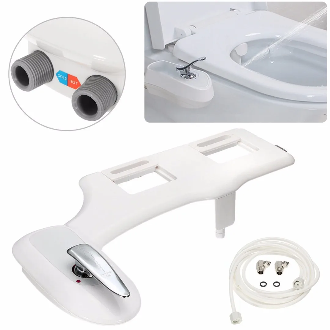 Mayitr 7/8'' And 9/16'' Bathroom Non Electric Bidet Spray Hot / Cold
