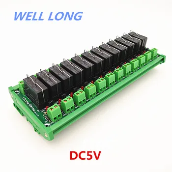 

DIN Rail Mount 12 Channel SPDT 16A Power Relay Interface Module,OMRON G5RL-1-E 5VDC Relay.